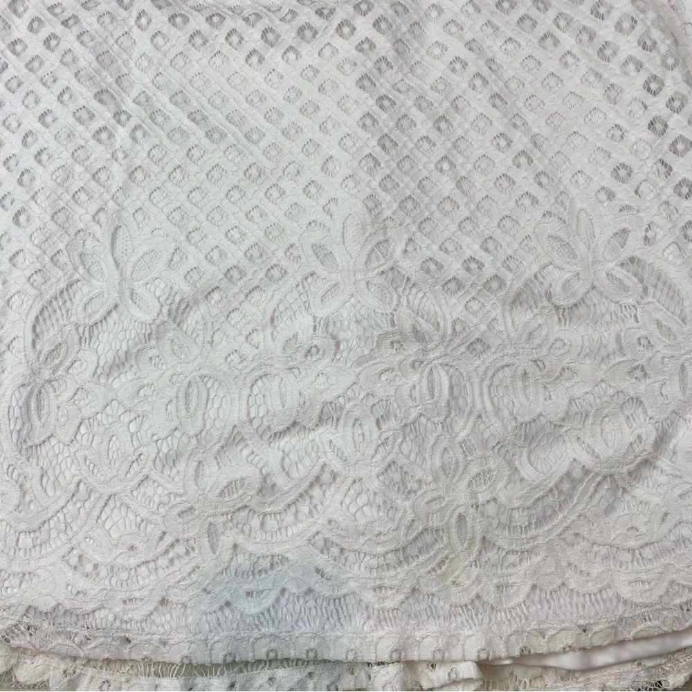 NWT Lane Bryant White Eyelet Lace V Neck Dress 28 - Picture 7 of 7